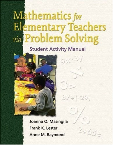 Mathematics for Elementary Teachers via Problem Solving