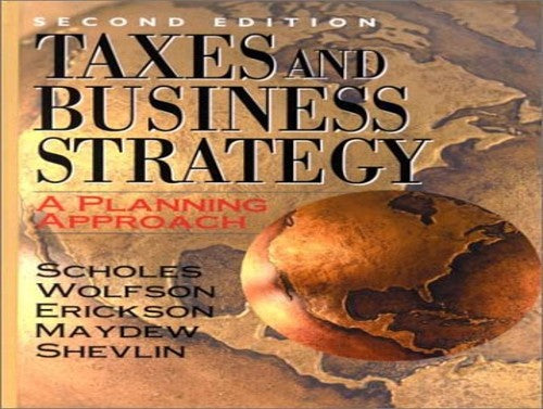 Taxes and Business Strategy