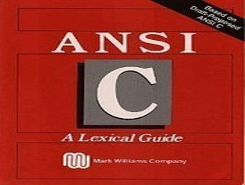 ANSI C. Lexical Guide
