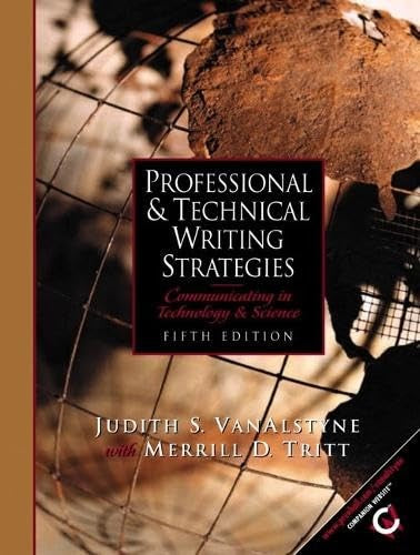 Professional and Technical Writing Strategies