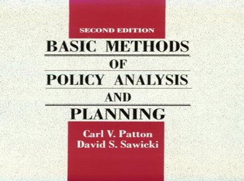 Basic Methods of Policy Analysis and Planning