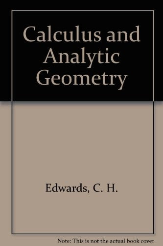 Calculus and Analytic Geometry