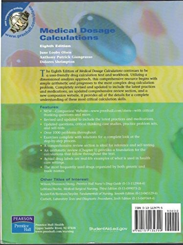 Medical Dosage Calculations