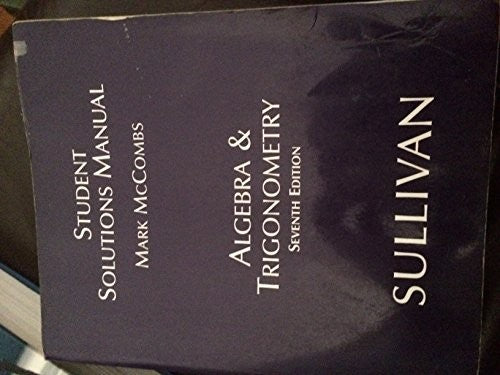 Student Solutions Manual