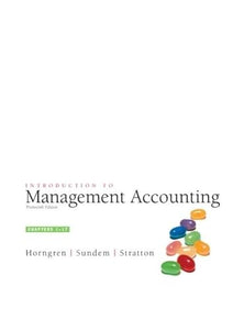Introduction to Management Accounting, Chap.  1-17 