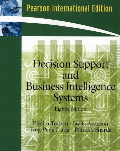 Decision Support and Business Intelligence Systems
