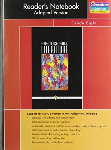 Prentice Hall Literature Penguin Edition Readers Notebook Adapted Version Grade 8 2007c
