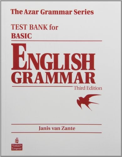Basic English Grammar Test Bank