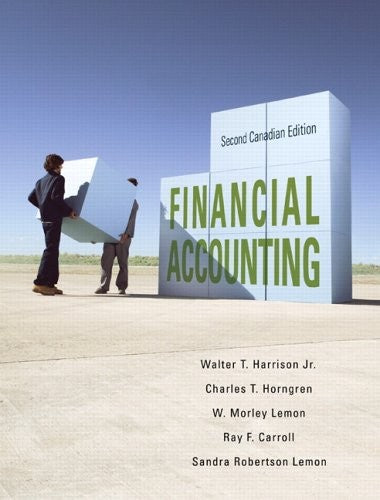 Financial Accounting, Second Canadian Edition (2nd Edition)