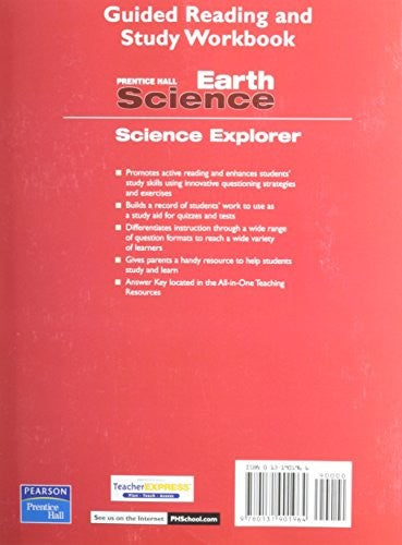 Prentice Hall Science Explorer Earth Science Guided Reading and Study Workbook 2005