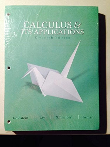Calculus and its Applications