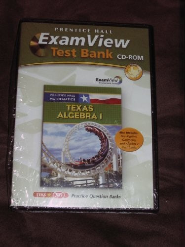 Prentice Hall Algebra 1 Exam View Test Bank Cd-rom