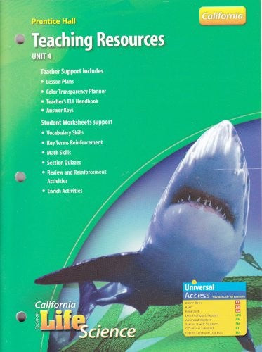 Prentice Hall Teaching Resources Focus on California Life Science Unit