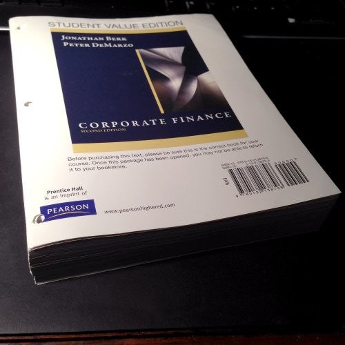 Corporate Finance, Student Value Edition