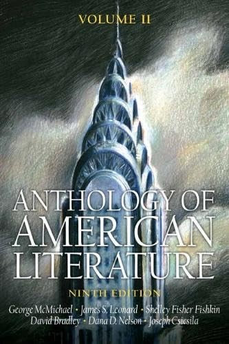 Anthology of American Literature, Volume II