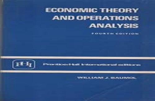 Economic Theory and Operations Analysis
