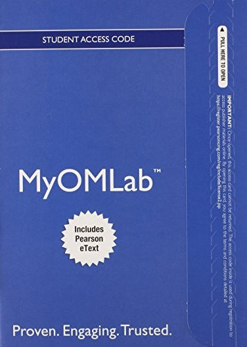 Operations Management with MyOMlab Access Code