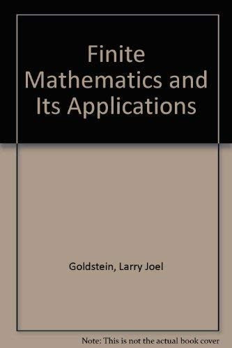 Finite Mathematics and Its Applications