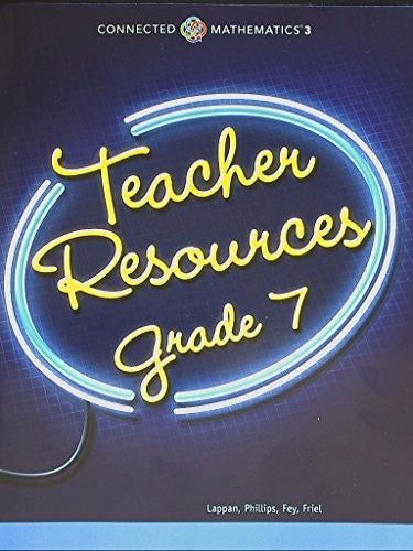 Connected Mathematics 3 Teacher Resources Grade 8