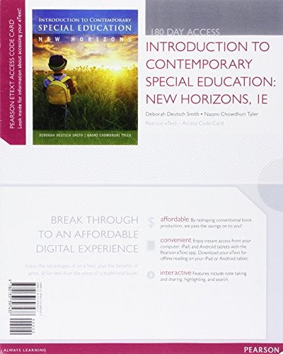 Introduction to Contemporary Special Education
