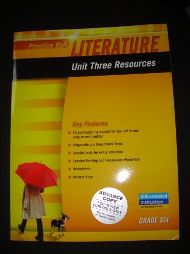 Prentice Hall Literature 2010 Unit 3 Resource Grade 6