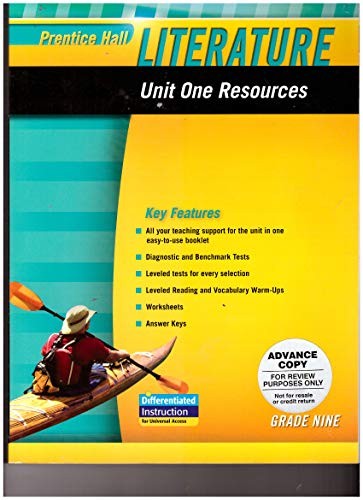 Prentice Hall Literature 2010 Unit 1 Resource Grade 9
