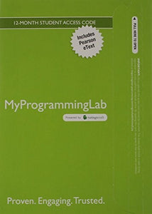 MyLab Programming with Pearson eText -- Access Card -- for Intro to Java Programming, Comprehensive Version, 10/e 