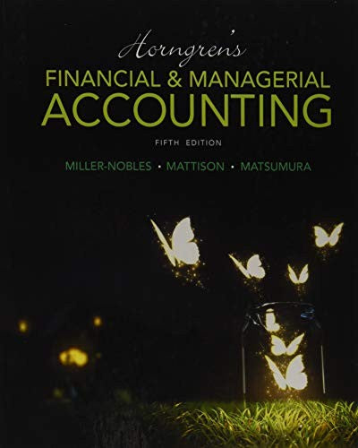 Horngren's Financial & Managerial Accounting