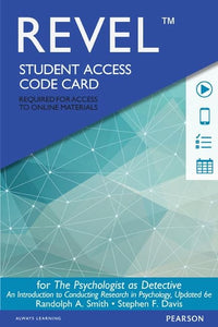 Revel Access Code for Psychologist as Detective, The 