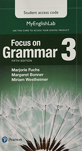 Focus on Grammar 3 MyLab English Access Code Card