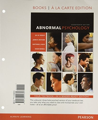 Abnormal Psychology -- Books a la Carte