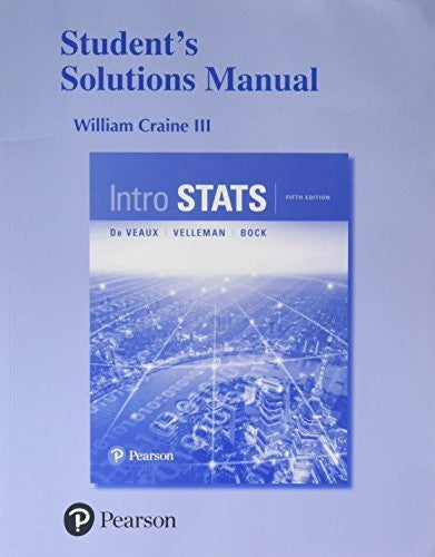 Student's Solutions Manual for Intro Stats