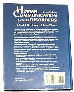 Human Communication and Its Disorders 