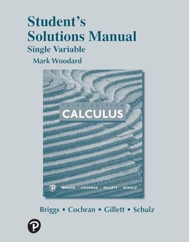 Student Solutions Manual for Single Variable Calculus