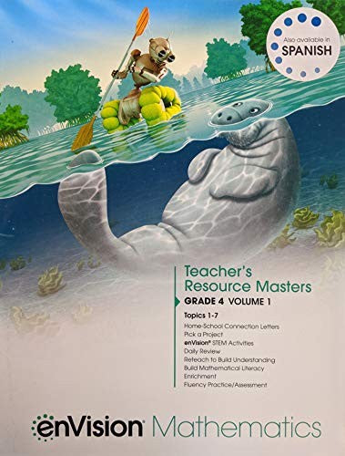 enVision Mathematics 2020 Teacher Resource Masters Grade 4 Volume 1, c. 2020, 9780134954189, 0134954181