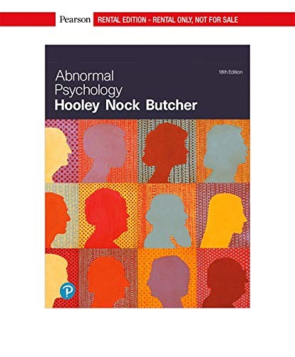 Abnormal Psychology RENTAL EDITION th edition