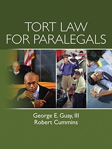 Tort Law for Paralegals