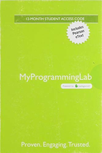 Mylab Programming with Pearson Etext -- Access Card -- For Starting Out with C++