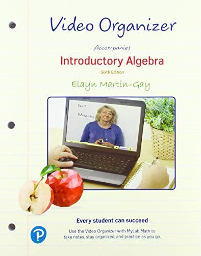 Video Notebook for Introductory Algebra