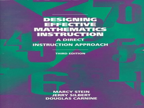 Designing Effective Mathematics Instruction