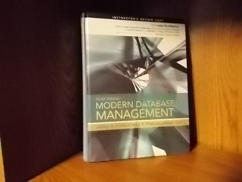 Modern Database Management Ninth Edition Instructor's Review copy