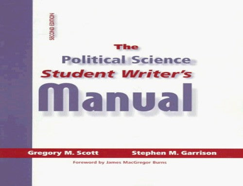Political Science Student Writers Manual