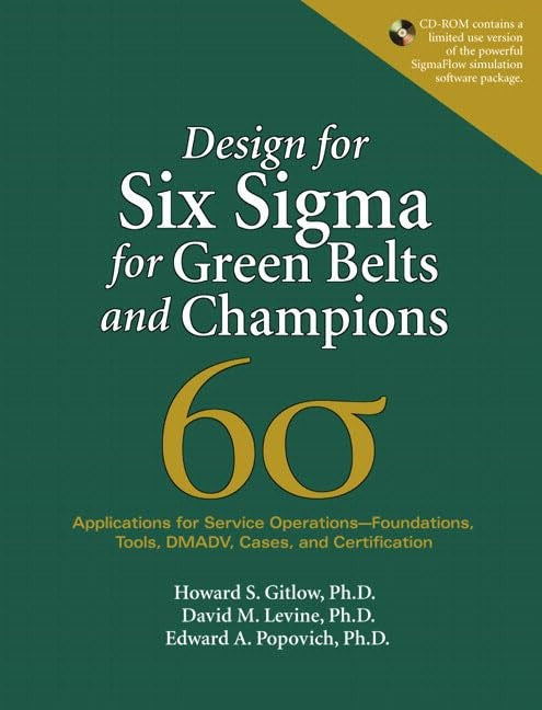 Design for Six Sigma for Green Belts and Champions