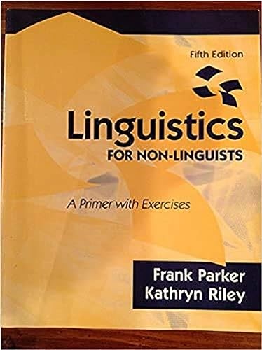 Linguistics for Non-Linguists