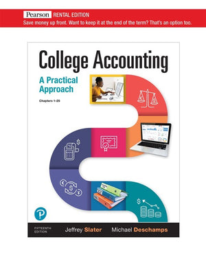 College Accounting : A Practical Approach, Chapters 1-25