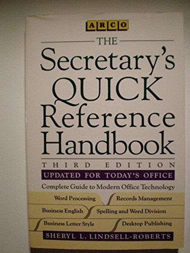 The Secretary's Quick Reference Handbook