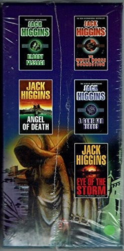THE CLASSIC JACK HIGGINS COLLECTION OF 5 BOOKS BOX SET ; BLOODY PASSAGE, ANGEL OF DEATH, THE WHITE HOUSE CONNECTION. EYE OF THE STORM AND A GAME FOR HEROES RRP 35.99