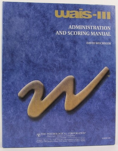 Wais Iii Admin/Norms Manual