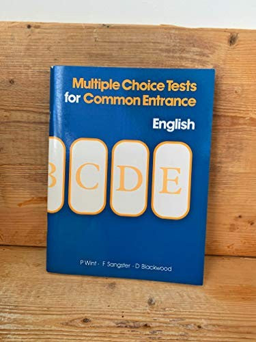 Multiple Choice Tests for Common Entrance - English