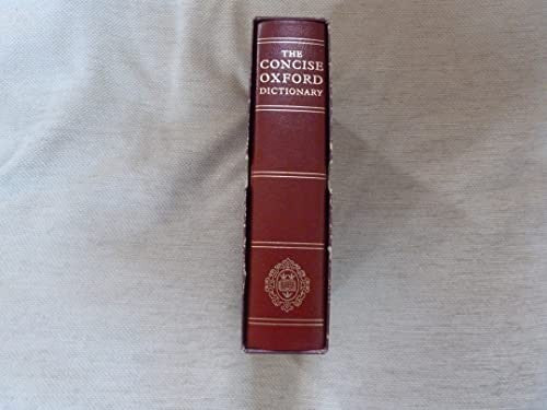 The Concise Oxford Dictionary of Current English